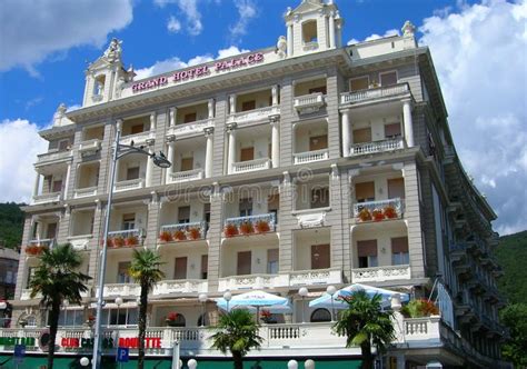 Hotel in Opatija, Croatia editorial image. Image of detail - 44811500