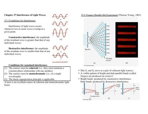 Chapter 37 Interference of Light Waves 37.1 Conditions for ...