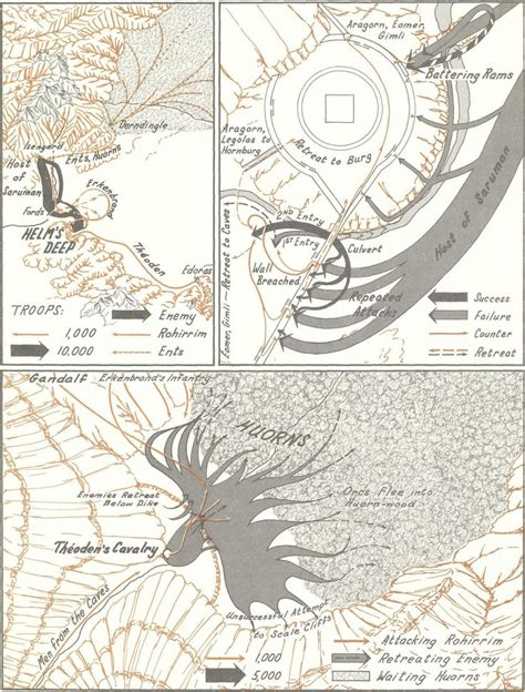 3rd Age - 06 - Battle of Helm's Deep | Tolkien map, Helms deep, Tolkien