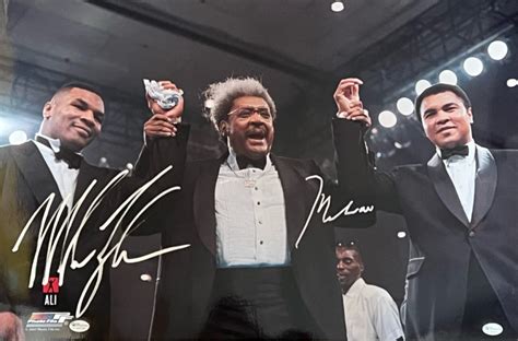 MUHAMMAD ALI AND MIKE TYSON SIGNED PHOTOGRAPH | Gold Star Memorabilia