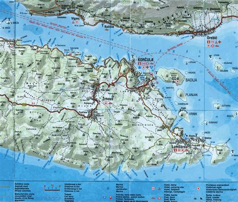 Korčula Mapa | MAPA