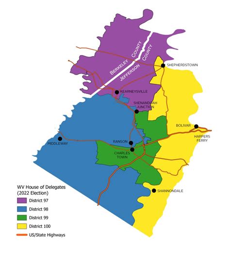 2022 Election - West Virginia Delegate Districts in Jefferson County - The Observer