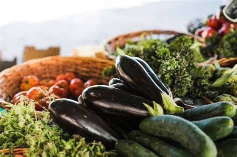 Premium Photo | Fresh and organic vegetables at farmers market