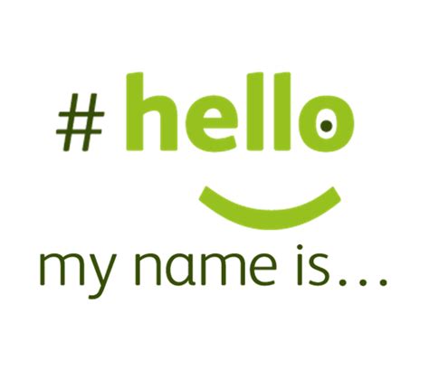 It is as simple as saying “Hello, my name is…” ~ Pallimed