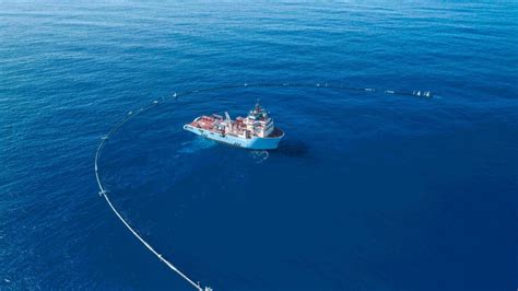 The massive floating device created to clean up plastic in the ocean has broken