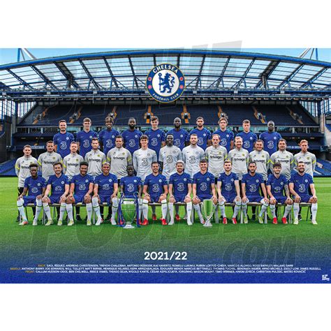 Chelsea FC Squad Poster A2 Poster 21/22