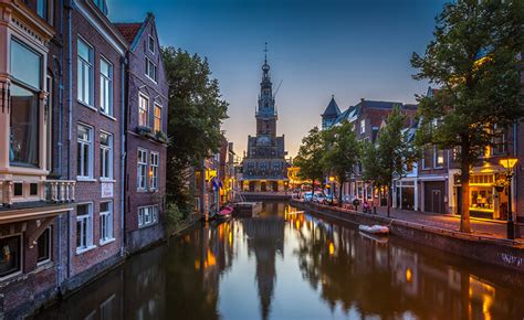 Papeis de parede Casa Holanda Alkmaar Canal Cidades baixar imagens