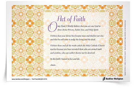 Act of Faith Prayer Card | Sadlier Religion