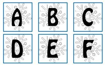 Snowflake Alphabet Cards by Preschool Everyday | TpT