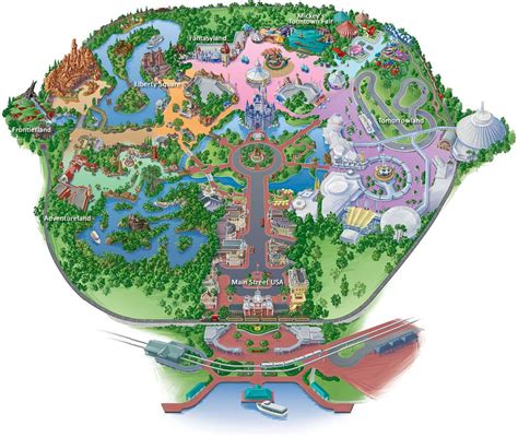 Hong Kong Disneyland map - Map of Hong Kong Disneyland (China)