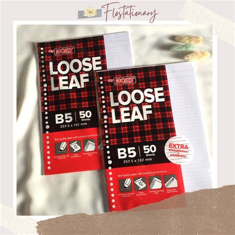 Jual Kertas B5 (26RING) 50 lembar Loose Leaf Bigboss | Shopee Indonesia