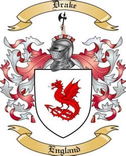 Drake Family Crest from England by The Tree Maker