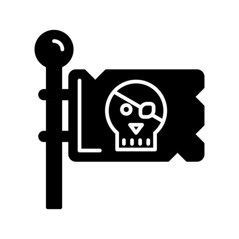 Pirate Flag Vector Icon 17517406 Vector Art at Vecteezy