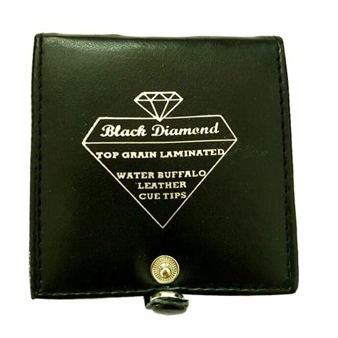 Free shipping 6pcs/lot Black Diamond billiards cue tips Top grain ...