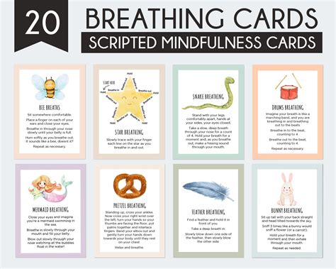 Mindfulness Breathing Cards for kids – LightandSaltDesign