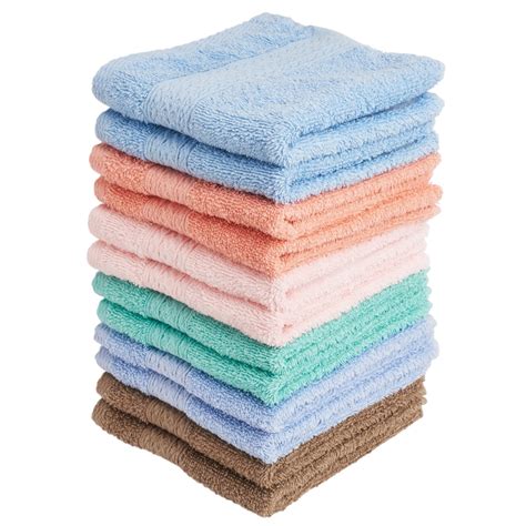 Living Fashions Luxurious Washcloths - Set of 12 - Size 13" x 13", Pink - Walmart.com