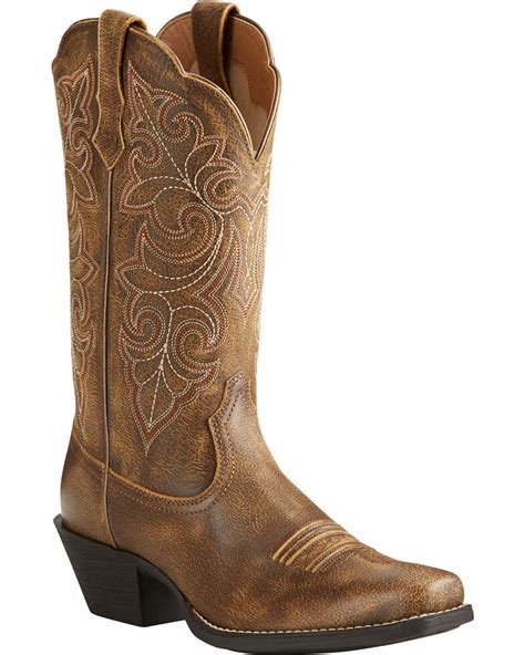 Ariat Women's Round Up Square Toe Western Boots | Boot Barn