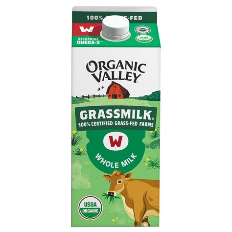 Organic Valley, Grassmilk Organic Whole Milk, 64oz (Half Gallon) - Walmart.com