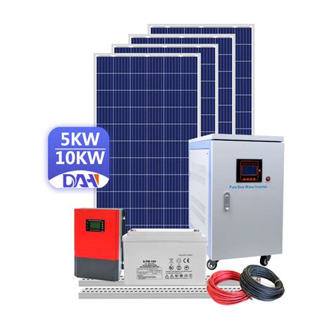 on Grid off Grid Hybrid Solar Installation Kit 5000 Watt 5kVA Solar Power Residential Kits ...