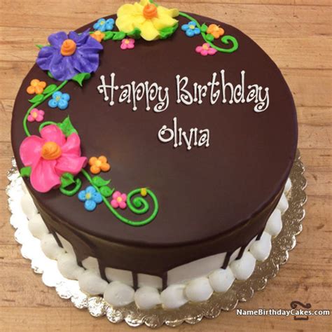 Happy Birthday Olivia Cakes, Cards, Wishes