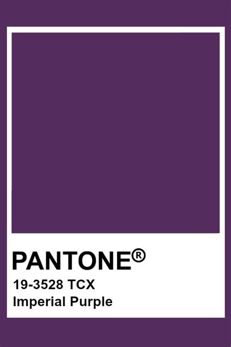 Pantone Imperial Purple | Pantone color chart, Pantone color, Pantone ...