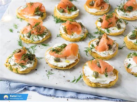 Keto Blinis with Smoked Salmon | KetoDiet Blog