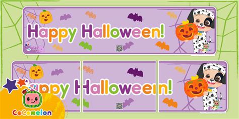 Free CoComelon Halloween Banner for Kids | Twinkl USA