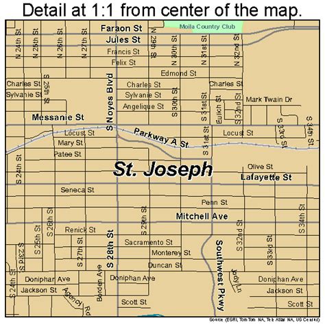 St. Joseph Missouri Street Map 2964550