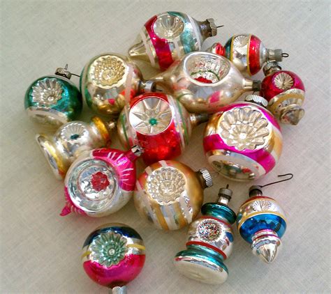 My collection of indented ornaments... probably from the 1950's | Vintage christmas ornaments ...