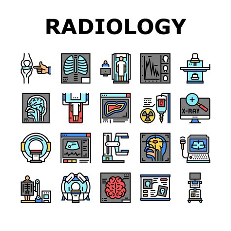 Radiology Equipment Collection Icons Set Vector Illustration 18781512 ...