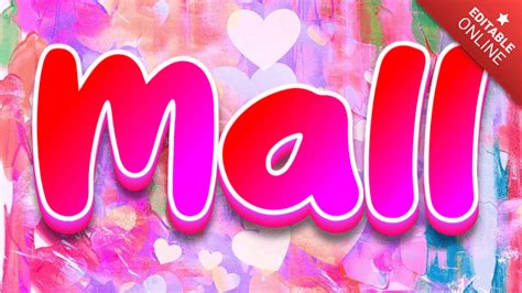 Mall | Love | Text Effect Generator