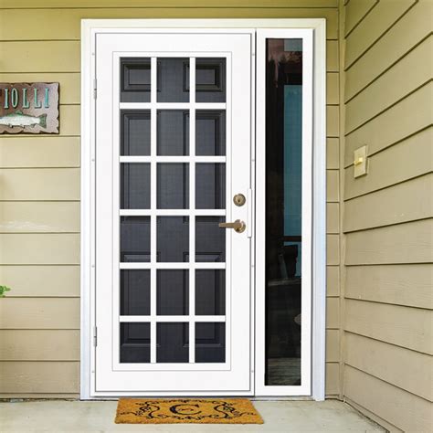 Double Security Storm Doors With Glass And Screen - Glass Door Ideas