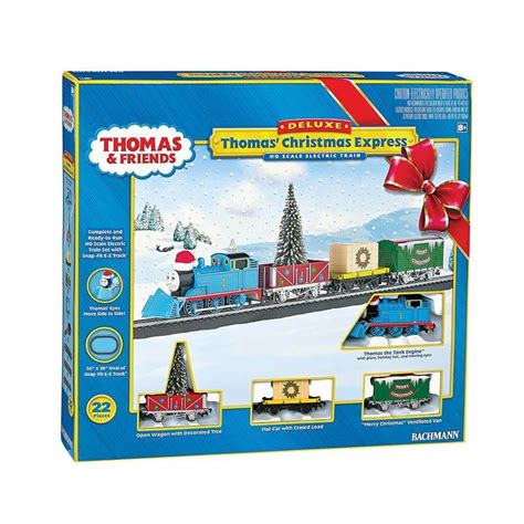 Bachmann Trains Thomas and Friends Thomas' Christmas Express HO Scale Ready-to-Run Electric ...