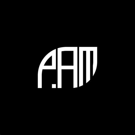 PAM letter logo design on black background.PAM creative initials letter ...