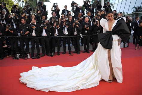 Deepika Padukone White Dress at Cannes 2019 | POPSUGAR Fashion