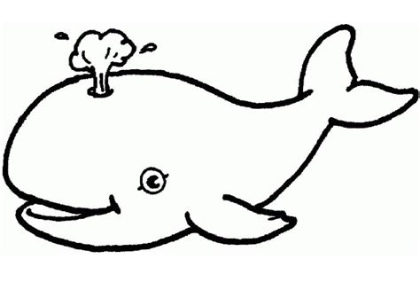 Cute Whale for 1 Year Old Kids Coloring Page - Free Printable Coloring ...