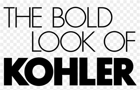 Kohler Logo Png Transparent - Bold Look Of Kohler Clipart (#5411608) - PikPng