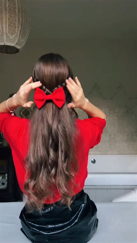 Styling red hair bow. Now available in my shop. Only 9,99€ | Capelli ...