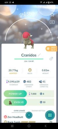 Shiny Cranidos | ID 198292939 | PlayerAuctions