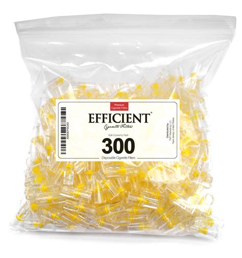 Efficient Disposable Cigarette Filters - Bulk Economy Pack (300 Per Pack)