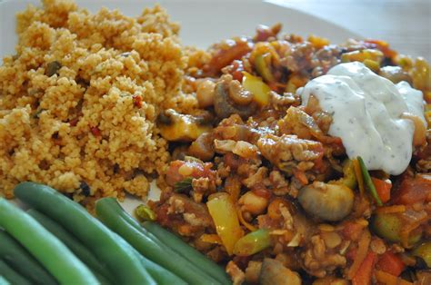 LouLouLoves.: Moroccan Ras El Hanout Minced Lamb With Couscous & Minted Yogurt - A Recipe.