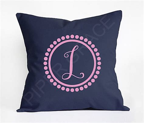 Monogram Pillow Cover Monogram Pillow Monogram Gifts Custom | Etsy