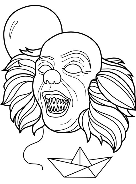 Pennywise Coloring Page by younghoudini on DeviantArt