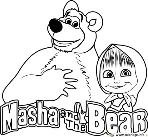 nice 14 Coloriage Masha Et Michka | Masha e o urso, Desenhos para crianças colorir, Páginas de ...