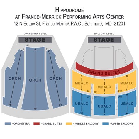 Hippodrome Baltimore Seating Chart Pdf | Awesome Home