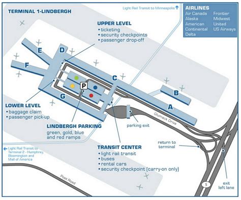 Msp Airport Terminal Map