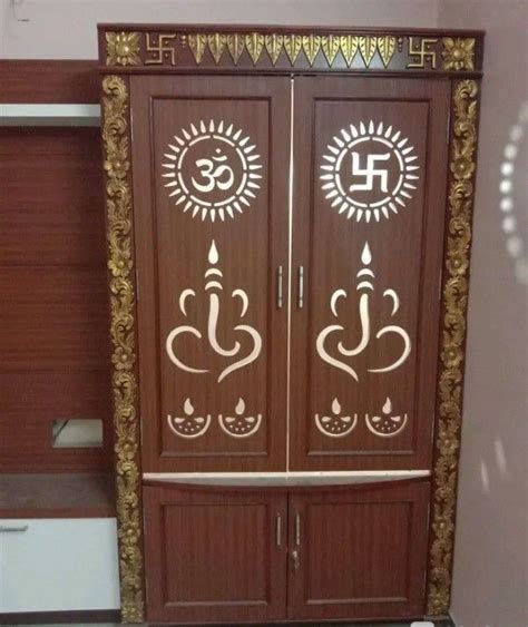 Pin by Sri Vidhya on Puja shelf | Pooja door design, Pooja room door design, Single door design