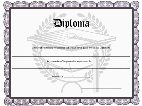 37+ High School Diploma Template- Doc | PDF | Images | Templates Study