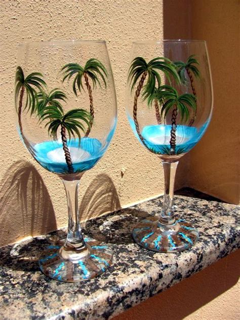 Wine glass painting on canvas - weipery