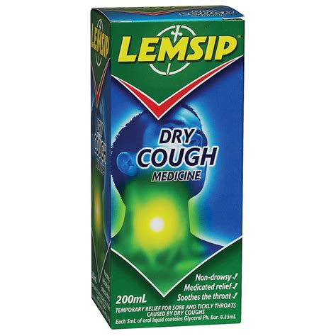 Lemsip Cough Medicine Medicine For Dry Cough 200ml